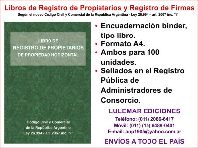 Libro de Registro de Propietarios y Registro de Firmas.